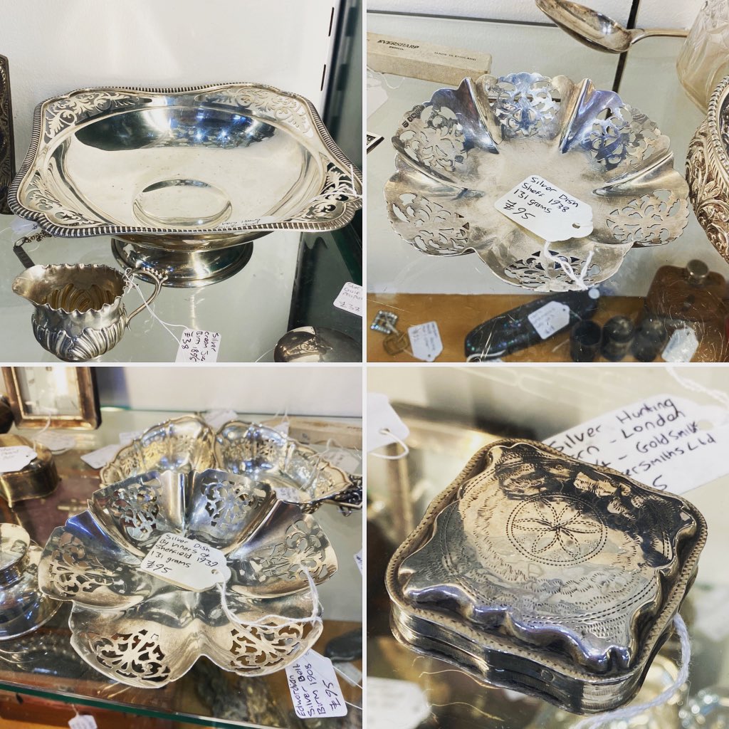 astraantiques's tweet image. It’s silver Sunday and we have some treasures for you……Come visit us 10-5pm #silver #antiquesilver #silverdish #sheffield #dutchsilver #silversnuffbox #astraantiquescentre #hemswell #lincolnshire