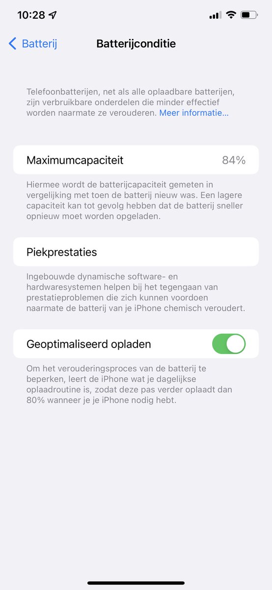 ArdBasKos's tweet photo. @_arorarohit_ 84%, iphone 11 pro max, bought in December 2019 https://t.co/S4MclKYAye