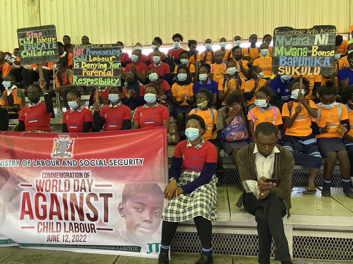 ilolusaka's tweet photo. .@ilolusaka Director @GeorgeOkutho today officiated at the World Day Against Child Labour commemorations under the theme: ‘Increased Social Protection to End Child Labour’ held in Lusaka. https://t.co/VbIW33n46C
