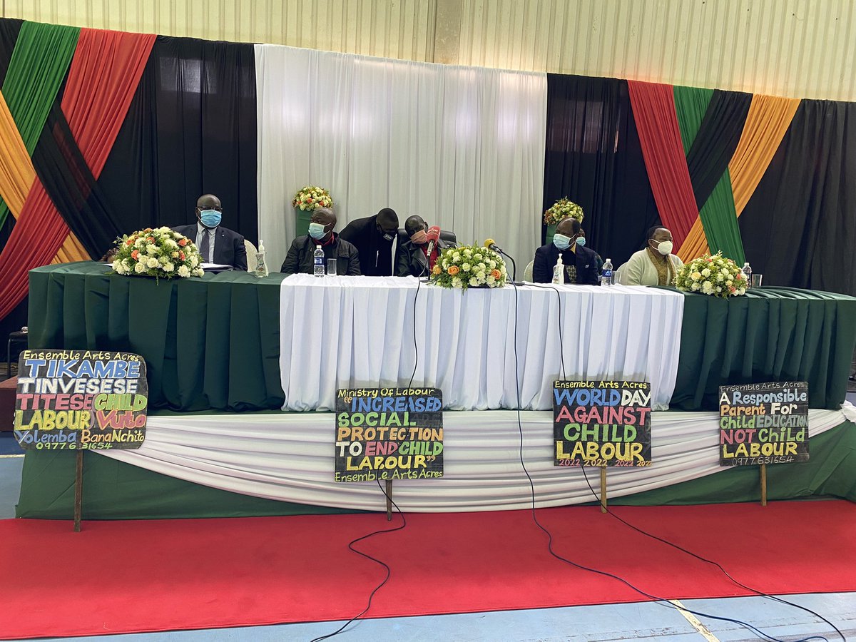 ilolusaka's tweet photo. .@ilolusaka Director @GeorgeOkutho today officiated at the World Day Against Child Labour commemorations under the theme: ‘Increased Social Protection to End Child Labour’ held in Lusaka. https://t.co/VbIW33n46C