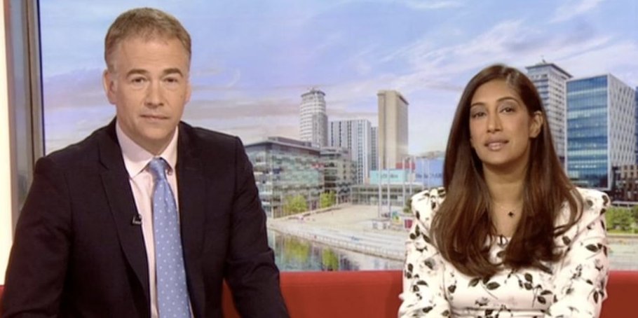 dailystar's tweet photo. #BBCBreakfast 's Tina forced to host solo as #RogerJohnson makes abrupt exit mid-show
https://t.co/aC6ZXVmaF4 https://t.co/d3Ryk5S27F