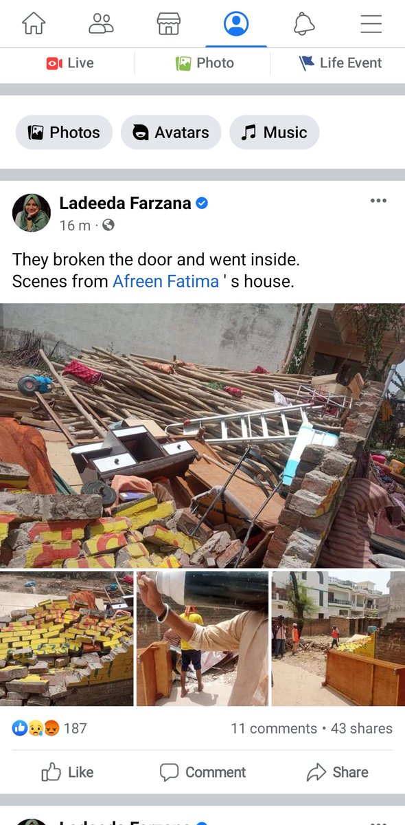 ladeedafarzana's tweet photo. #StandWithAfreenFatima https://t.co/xDnif1L4O6