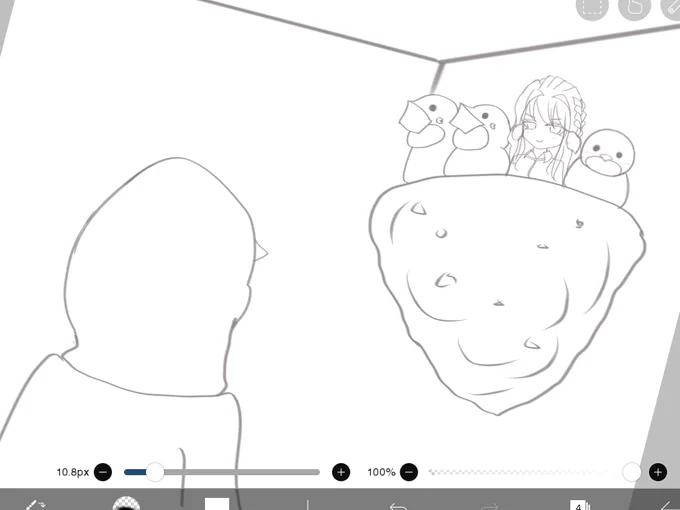 久しぶりに本気絵描くか 