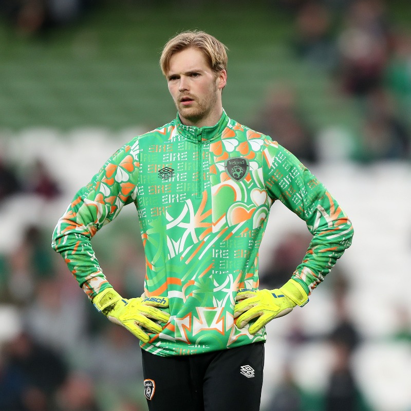 LFC's tweet photo. Caoimhin Kelleher kept a clean sheet against Scotland in the UEFA Nations League 🇮🇪