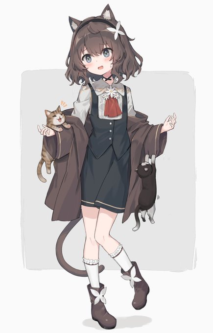 「猫娘 スカート」のTwitter画像/イラスト(人気順)
