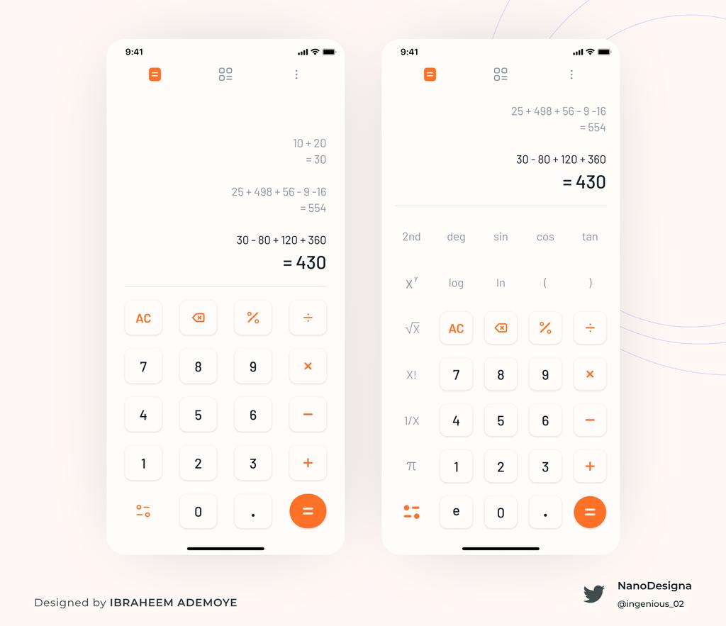 ingenious_02's tweet photo. Day 22
Calculator App UI.
I made a similar calculator interface of Redmi Note 10. Like and retweet πͺ
Feedbacks are appreciated π
@ecxunilag @ingenious_02
#30DaysOfCodeAndDesign #ECX30DaysofDesign #uidesign #gamedev #gaming #uiuxdesign #uxdesign https://t.co/h9PpdrSipp