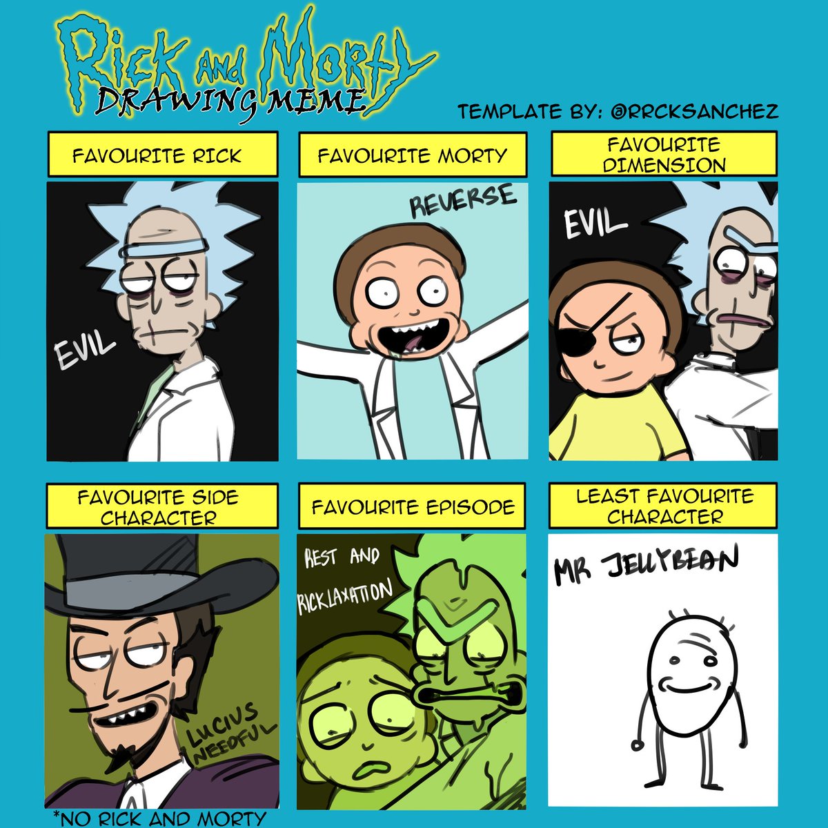 kreidxpriz's tweet photo. Template in reply.
↓ ↓ ↓ (English ver. + 中文版 + 日本語版) ↓ ↓ ↓
#evilrick #rick #ricksanchez #rickandmorty #morty #mortysmith #luciusneedful #mrneedful #evilmorty #reversemorty #toxicrick #toxicmorty #rnm #ram https://t.co/RKPfF0uWOc