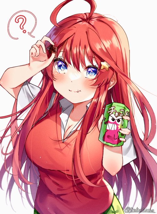 猫鮫@さんがTwitterに投稿した中野五月(五等分の花嫁)のイラスト。