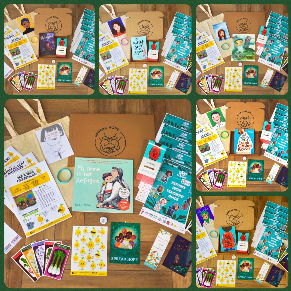 VIPreading's tweet photo. Schools, libraries &amp; academies:

You can get all 6 #SpreadHope22 #RefugeeWeek #VIPbookboxes for £75 instead of £90! Plus, FREE P&amp;P

A great way to engage all pupils in Refugee Week 🌱 20 - 26th June

✅ https://t.co/eJdclNgyS5 https://t.co/OassRrJhKQ