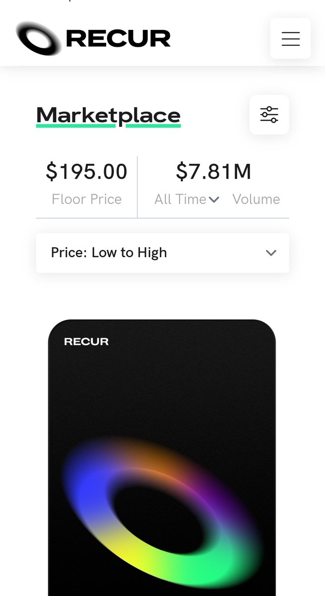 RecurFans's tweet photo. 🎯Analysis @RecurFans : 06/12/2022

💸Floor Price : 195💲
📈Volume : 7,8 M 💸
🎯Market Cap : 70 M💲

Get your #recur pass now  
@RecurForever Marketplace is here 
https://t.co/OWBL2b9kAN

#nfts #nftart #NFTCommunity #NFTCommumity #recur #recurfans  #veve #ECOmi #vevefam #NFTs https://t.co/gwmBOREwix