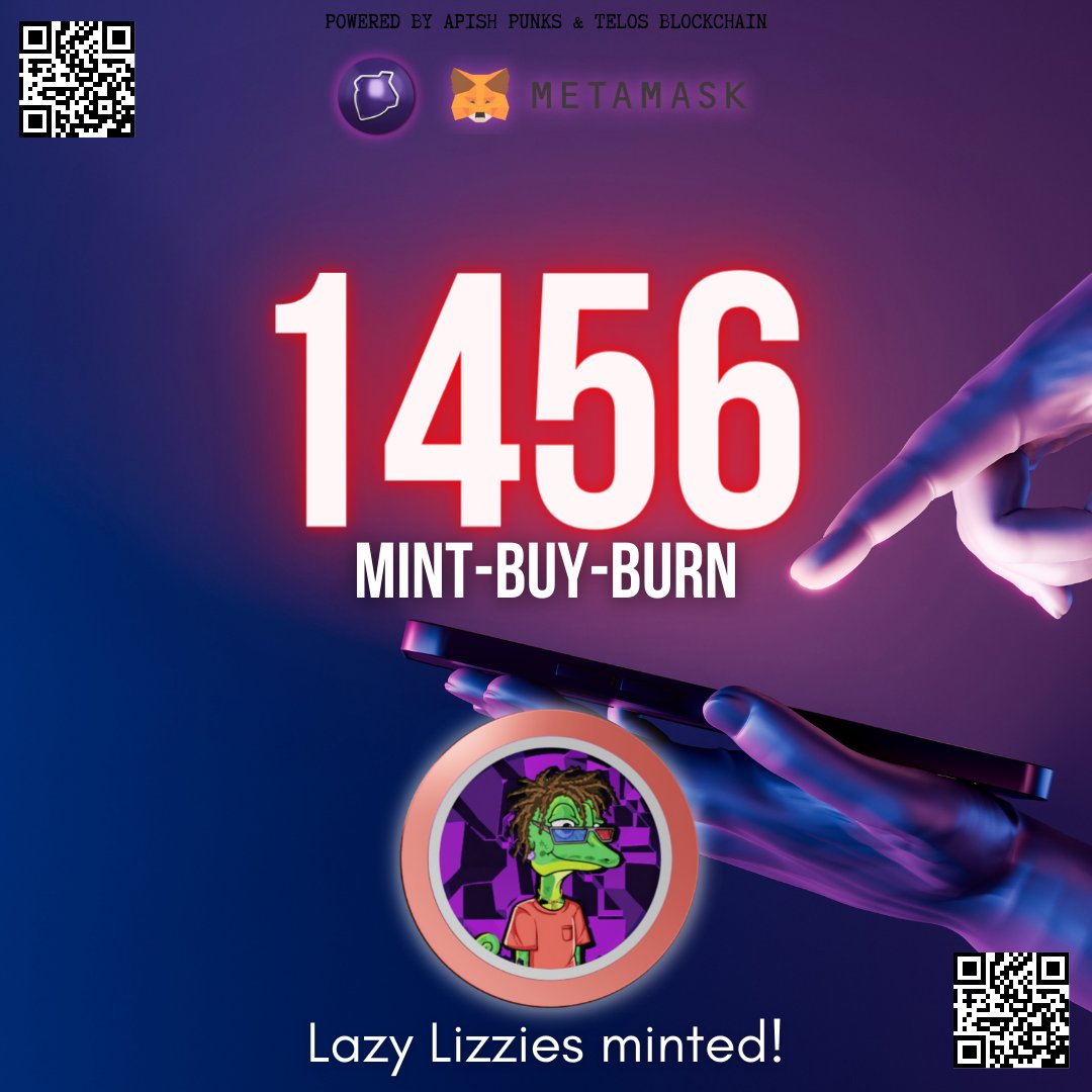 ApishPunks's tweet photo. #1456 💜Lizzies !!!
https://t.co/sY2pPEvyeB
Mint-Buy-Burn 🔥

#builtontelos #telosevm #MissionNFT #NftCommunity $APISH $TLOS #StakingRewards https://t.co/djm8duSvv7