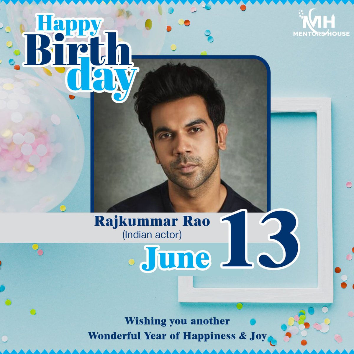 #Rajkummar_Rao is one of the talented #Indian_actor. He was born on August 31, 1984 in Gurugram, #India. 
Happy birthday to Rajkummar Rao🎂🎉 Wish him have a successful life 💕🌸

<a href="/RajkummarRao/">Rajkummar Rao</a>

#mentors_house
#digitalmarketingagency
#digitalmarketing 
#socialmediamarketing