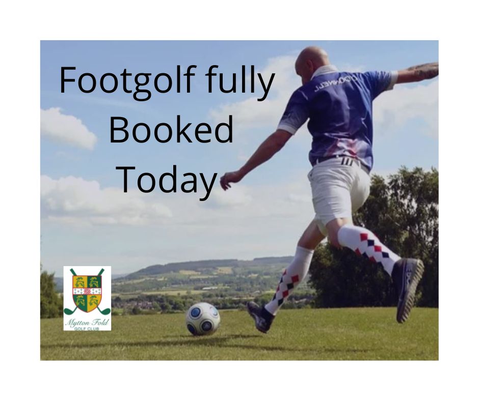 Myttongolf's tweet photo. The footgolf is fully booked today for Rishton United's end of season event. #myttongolf #myttonfootgolf https://t.co/IDV3aFZbuP