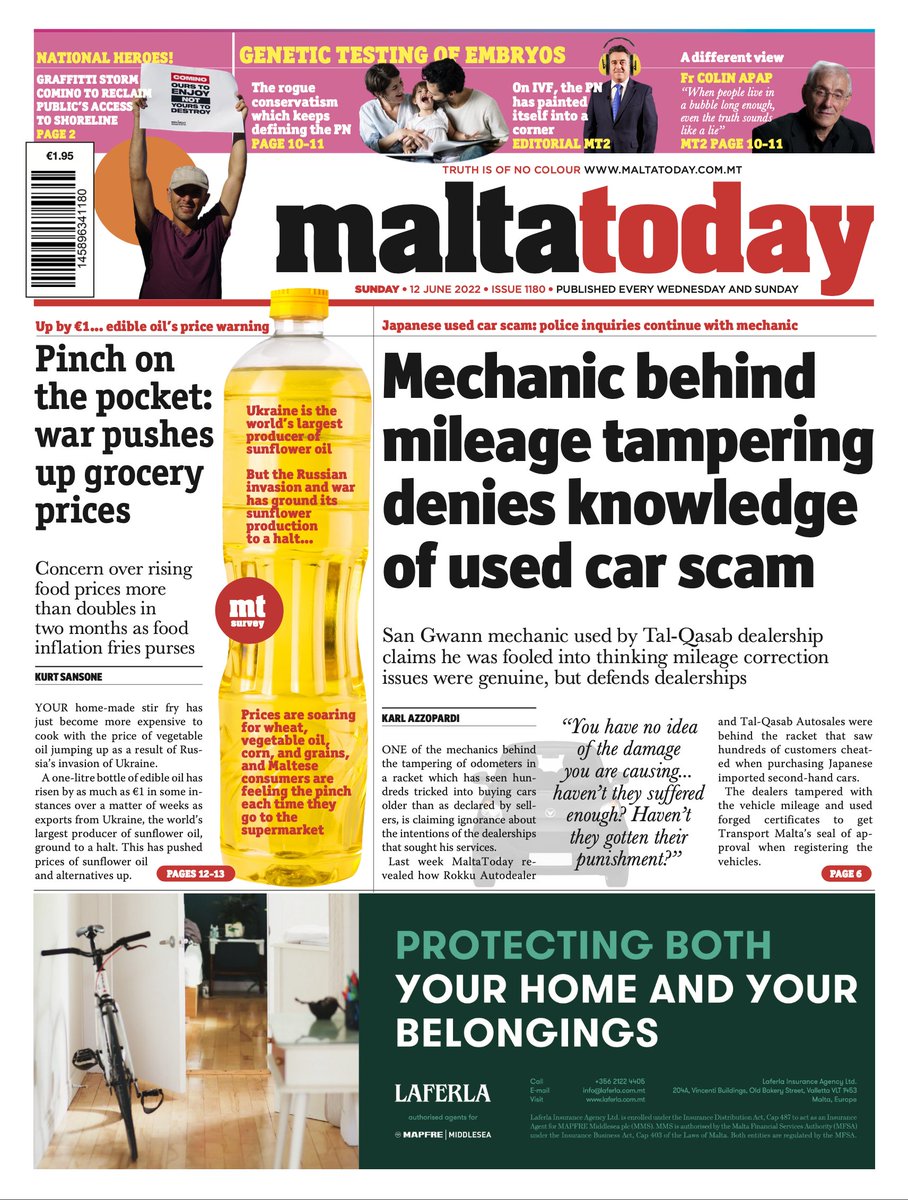 karl_azzopardi's tweet photo. Mechanic behind mileage tampering denies knowledge of used car scam 

"You have no idea of the damage you are causing... haven’t they suffered enough? Haven’t they gotten their punishment?” https://t.co/ELeMXr5gIM