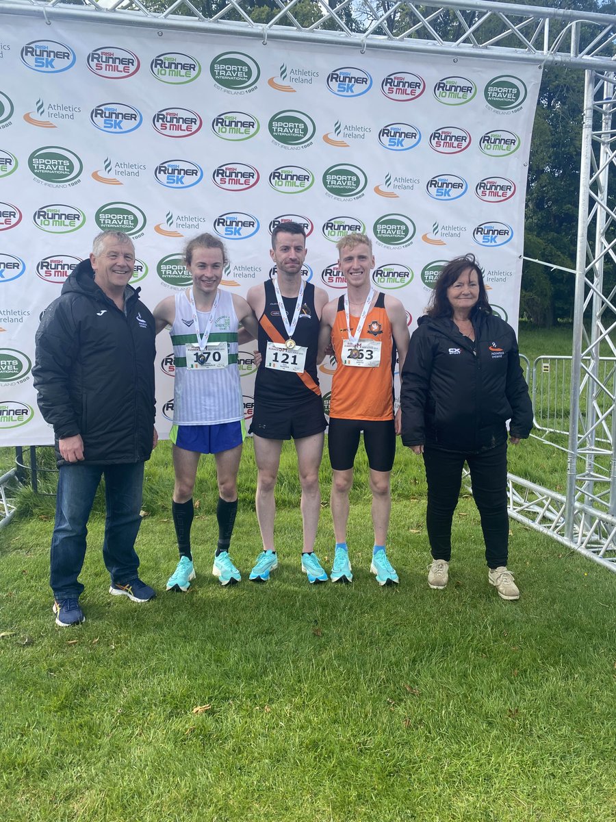 Our top 3 Men in the AAI National 5 Mile Championships 👏

🥇Ian GUIDEN Clonliffe Harriers A.C. 23:44
🥈Evan FITZGERALD Clonmel A.C. 24:24
🥉Aaron SMITHCilles A.C.25:25

Full results ➡️ myrunresults.com/events/irish_r…

#IR5M