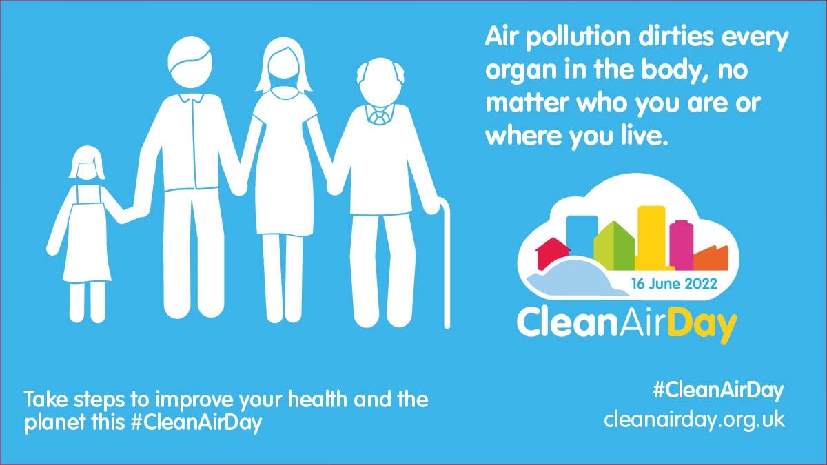 LBRUT's tweet photo. SAVE THE DATE: Clean Air Day takes place next Thursday 16th June. 

We can all take steps to cut down the #airpollution we cause and fight for a cleaner air future.

Find out more: https://t.co/hGDYK0SNsR 

@cleanairdayuk 
#IdlingAction https://t.co/RDY4vLSIPy