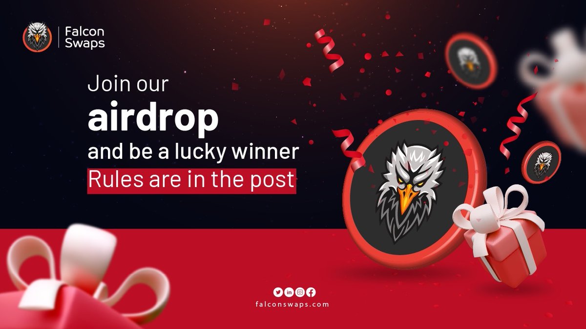 FalconsInu's tweet image. 🚨 Falconswaps Airdrop 🚨

🥇 First 2k user
🎁 Reward $600 in #FALCONS 

RuLeS❗
✅ Follow @FalconSwaps 
✅ Like &amp;amp; RT post by tag. 3 friends with hashtag #FALCONS
✅ Join TG: t.me/falconsofficial
✅ Must: Drop your (#BSC) Address here: forms.gle/LCVUZgEBDuf9gS…

#BSC #Airdrop