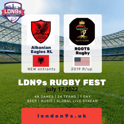 London9s's tweet photo. Looking forward to some big #Head2Heads @London9s this July π₯ @RugbyLeague9s @stateofmindsprt @AlbaniaRL @ROOTSRugbyFam @PodcastRla #LDN9s #rugbyfest #rugbyleague #rugbytour πππ₯π https://t.co/kxqx4lu7ZD