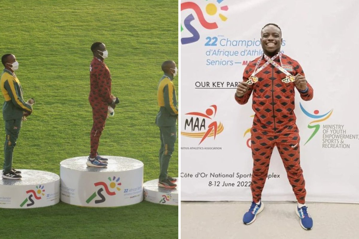 Kenyans.co.ke on Twitter "Ferdinand Omanyala receives his gold medals