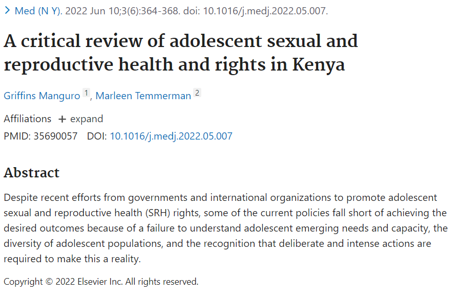 MamaDaktari's tweet photo. To all engaged in adolescent and youth health @IcrhKenya #ICRHGlobal @AKUGlobal @PMNCH @HRP @UnfpaKenya https://t.co/Gj1qIBIXKk