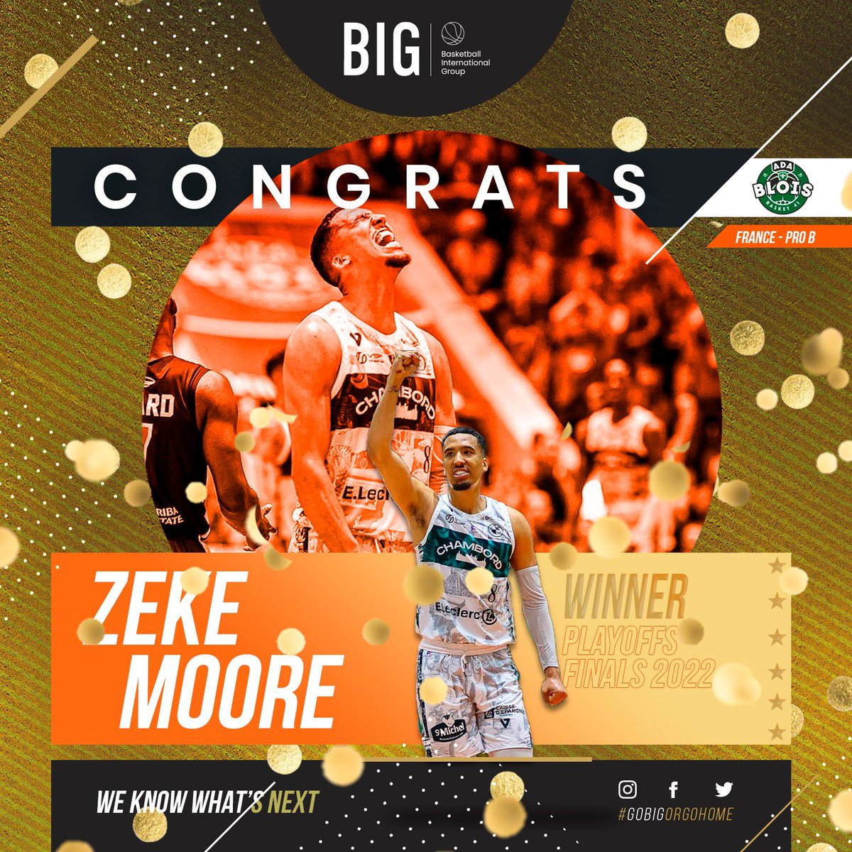 BIG Iberia (@big_iberia) on Twitter photo 🏆🇫🇷 #ProB
Damos la enhorabuena a nuestro jugador @Zekemoore14, que se ha proclamado campeón de la segunda división francesa con <a href="/ADABloisBasket/">🐝 ADA Blois Basket 41 🐝</a> y asciende así a #BetclicELITE tras ser, además, el máximo anotador en Dinamarca
#BIG #France #weknowwhatisnext 🏆🇫🇷 #ProB
Damos la enhorabuena a nuestro jugador @Zekemoore14, que se ha proclamado campeón de la segunda división francesa con <a href="/ADABloisBasket/">🐝 ADA Blois Basket 41 🐝</a> y asciende así a #BetclicELITE tras ser, además, el máximo anotador en Dinamarca
#BIG #France #weknowwhatisnext