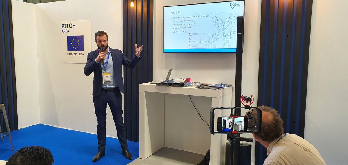 <a href="/CyberKit4SME/">CyberKit4SME Project</a> has participated to the #FIC alongside <a href="/GEIGER/">Geiger</a> in order to present their approach to securing #SMEs.  #security #cybersecurity