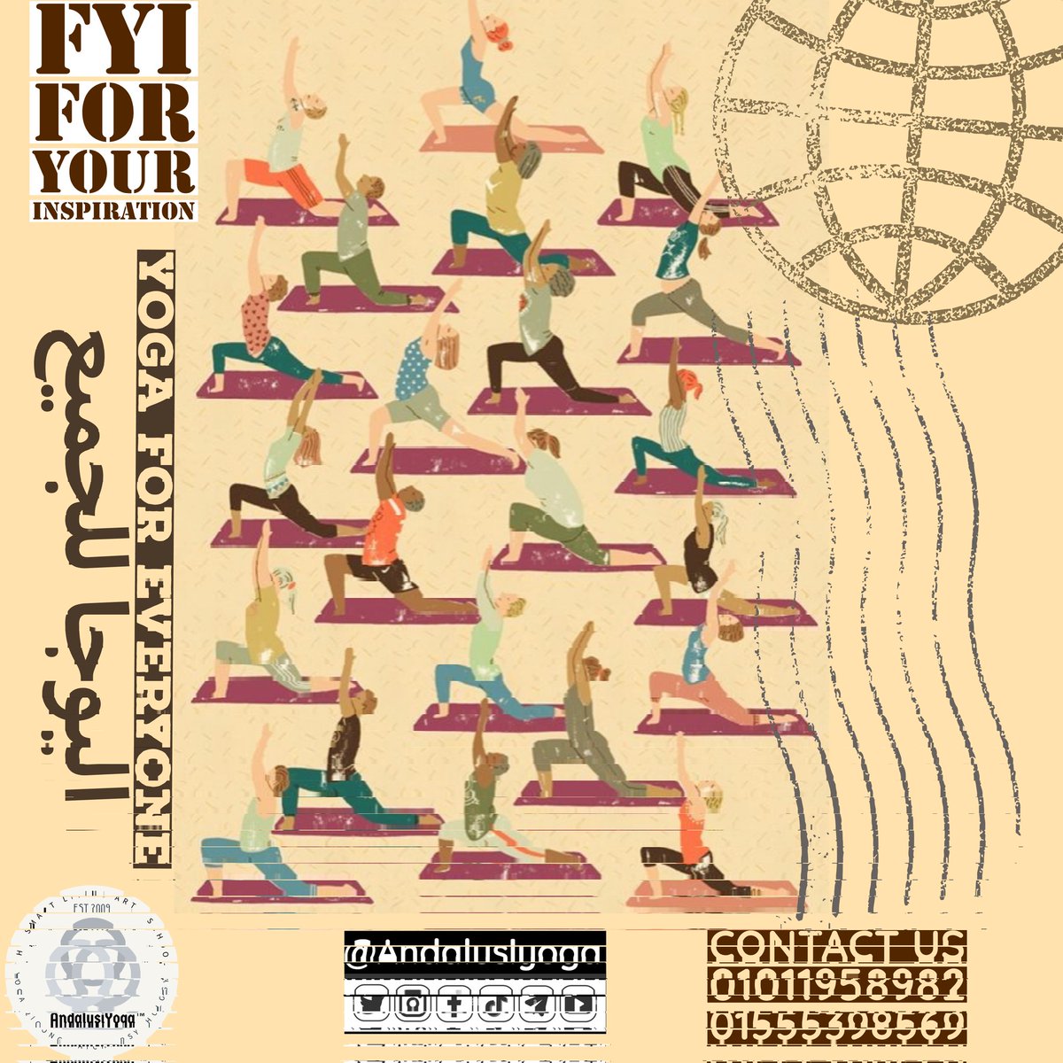 AndalusiYoga's tweet photo. في كذا فكرة غلط عن #اليوجا كرياضة أو ممارسة نفس-جسدية 
منها : 
- اليوجا للسيدات بس 
- اليوجا لازم عشان نمارسها نكون في مستوى معين من اللياقة 
- لو معندكش مرونة يبقى اليوجا مش ليك
-  مش بتحرق دهون و لا بتبني عضلات 
- إيقاعها بطيء و مملة 
كل الكلام اللي فات ده غلط و العكس هو الصح https://t.co/QBOsX9Fc5D