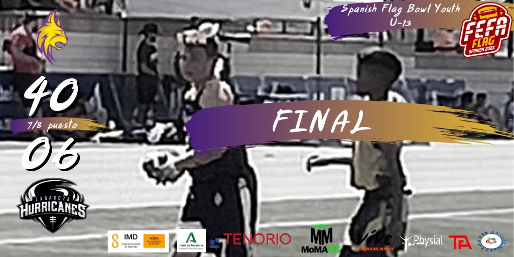 Sevilla_Linces's tweet photo. ¡VICTORIA 💜💛 de Sevilla Linces para conseguir el séptimo puesto! 💪🏻

📸 Inma Adame

¡Somos Sevilla, somos Linces!

#SevillaLinces #SpanishFlagBowl2022 #FlagFootball #EnjoyFútbolAmericano https://t.co/NasYZgSZLN