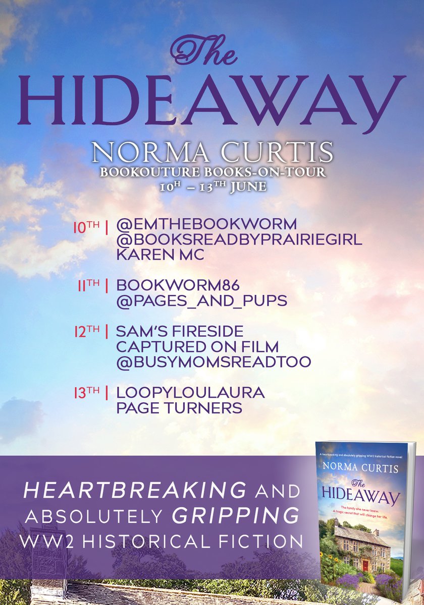 sams_fireside's tweet photo. My turn for books on tour for The Hideaway by @TheNormaCurtis   Check out my review for another 5 ⭐️ read

https://t.co/XMhRK0Ms7u

#thehideaway #bookouture #netgalley #normacurtis #warfiction #historicalfiction #romance #bookreviews #bookblogger #bookstagram #readingtoescape https://t.co/8187cGIqLo