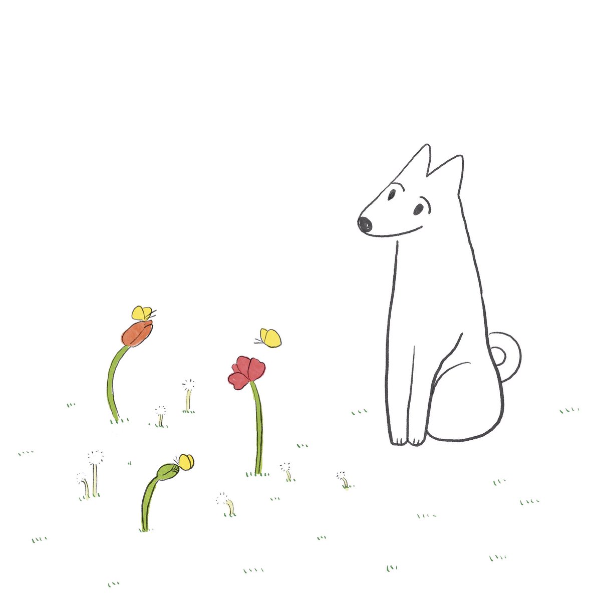 お花も咲いている