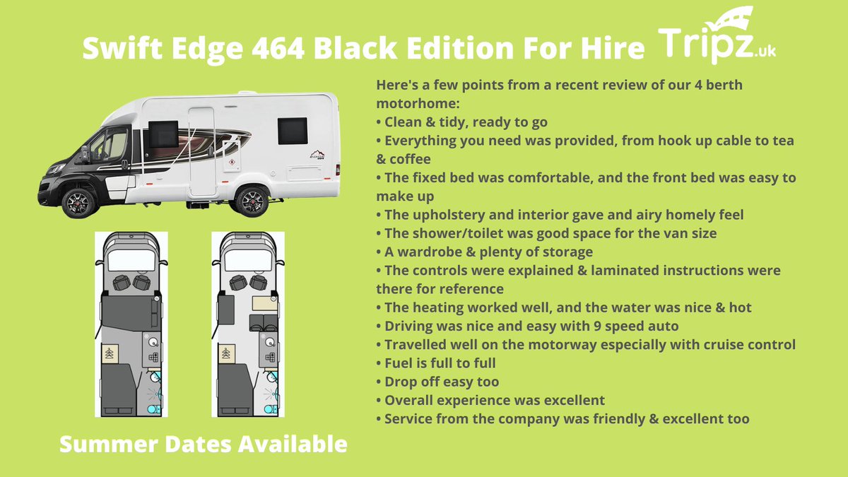 TripzukGetaways's tweet photo. Your holiday should start from the moment you leave your home!

When you hire a motorhome from https://t.co/FbrpG1hGzs, we make this happen, from easy vehicle handover to ensuring you can enjoy your morning tea or coffee 😀.

#adventure #holiday #staycation https://t.co/T1eWMe3r6p