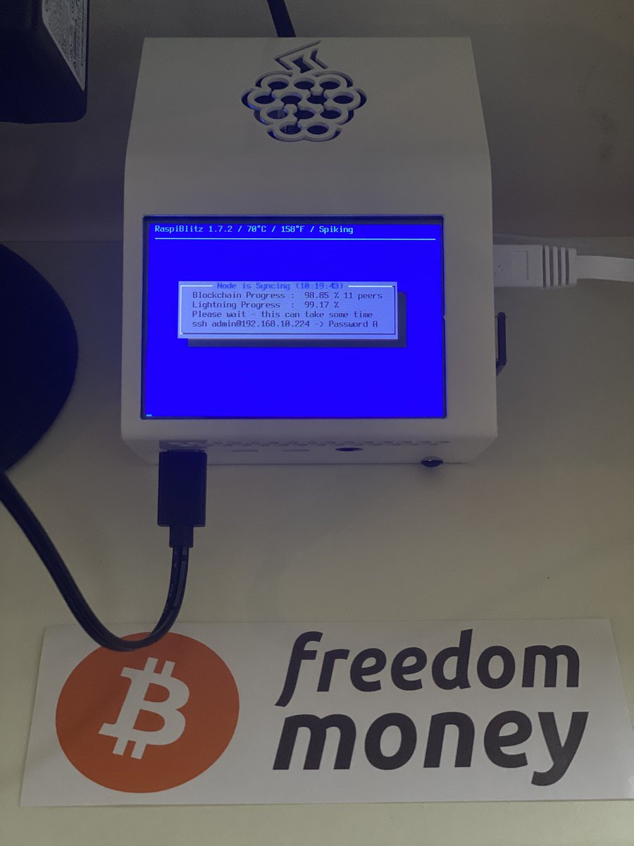 LightningSpike's tweet photo. All setup #Bitcoin #LightningNetwork https://t.co/V0DMM94bys