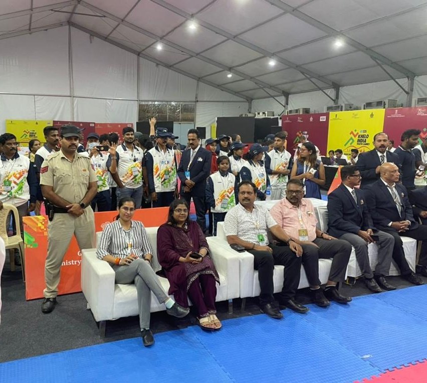 Attended the Khelo India Kalaripayattu Medals ceremony with Dr. Vaishali Sharma,IAS Today. Such  an amazing presence.