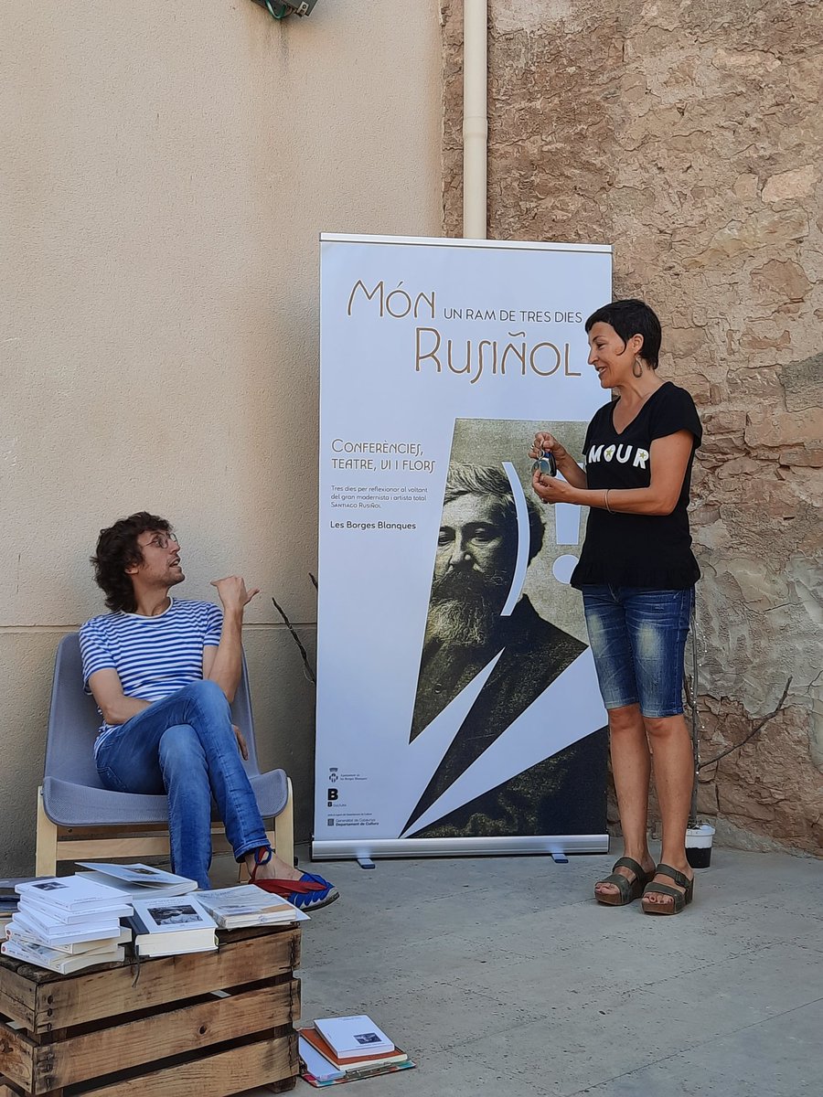 anton_not's tweet photo. Meritxell Cucurella-Jorba presenta Amat Baró a la segona jornada de Món Rusiñol. Un ram de tres dies @AjBorgesBlanque @vinyetp https://t.co/mtkG3ycxeS