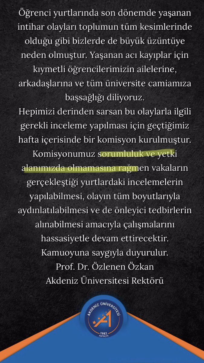 Yaşananlar kimin sorumluluk ve yetki alanıysa o şahsı sahneye alalım o zaman. Siz de plaket takdimlerine devam edin işinizi bölmüş olmayalım sayın hocam <a href="/ozlenenozkn/">Prof.Dr. Özlenen Özkan</a> #AkdenizdeNelerOluyor