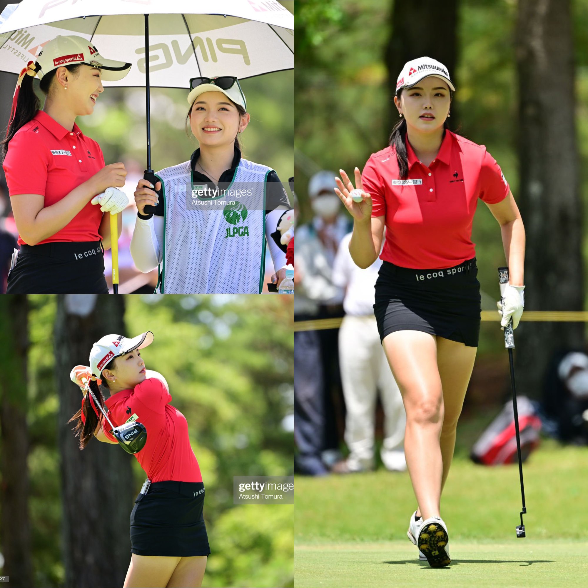 ユンチェヨン 注目の美女ゴルファー🏌️‍♀️⛳️ #リハナ -12(4) 6 #セキユウティン -8(0) 7 # ユンチェヨン #ユン・チェヨン -4(0) 16T #エイミー・コガ #エイミーコガ -1(+1) 34T #サントリーレディス  #宮里藍サントリーレディスオープンゴルフトーナメント ...