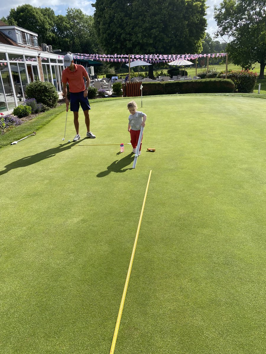 Greens are running at a record 22ft according to Ferne!!