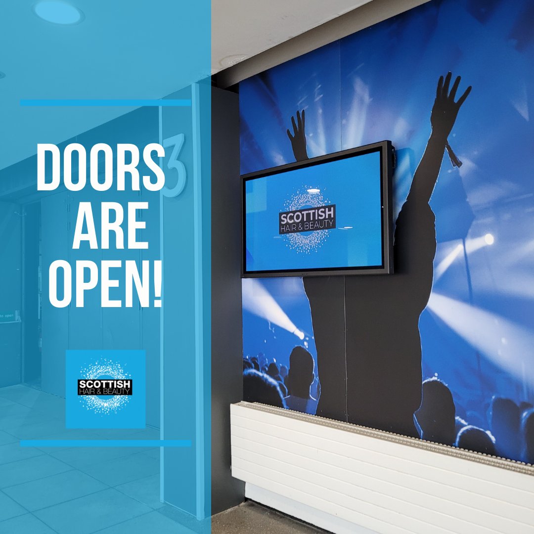 It's showtime! The doors have opened and we are ready for Scottish Hair and Beauty to start!
#Scottishhairandbeautyshow