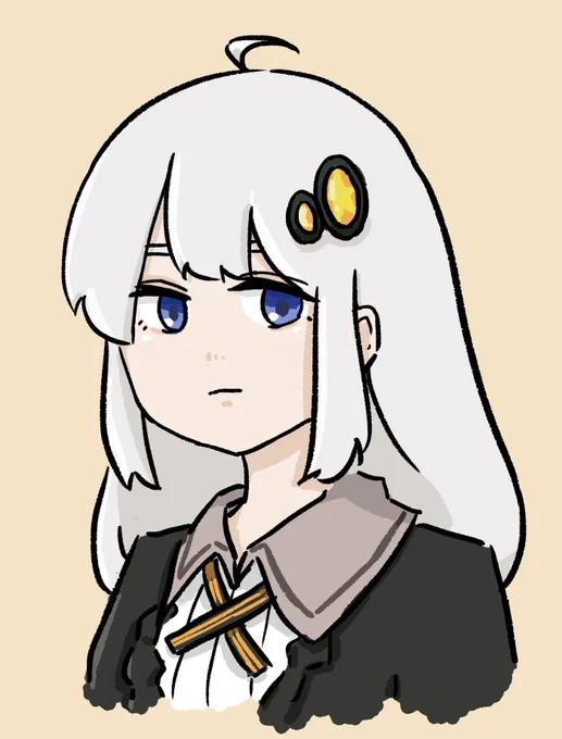 動画編集の気分転換がてら描いたあかりちゃん落書き 