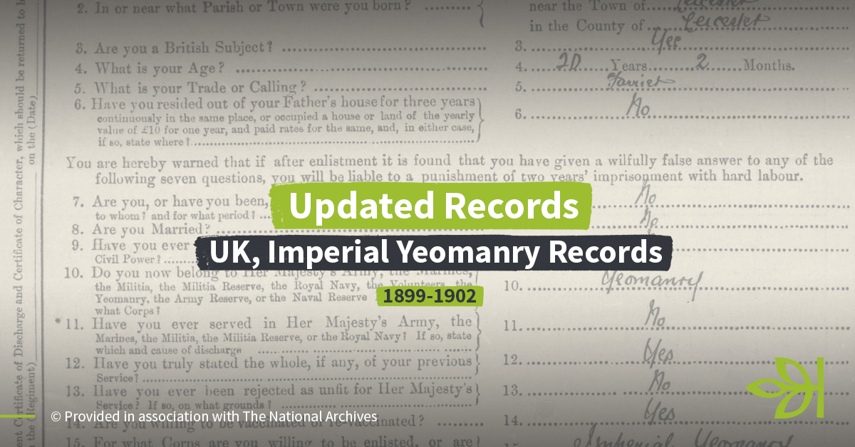 Ancestry UK on Twitter "This week on Ancestry® we’ve updated the UK