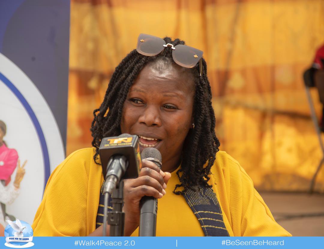 PeaceHubGMB's tweet photo. Isatou M. Secka, KM Youth Chairperson 🗣
“We should all come together and challenge social barriers to effective youth political participation and leadership at all levels across our social and political structures—this is in the interest of immediate progress.”
#Walk4Peace2 https://t.co/Kmhk3o5NkK