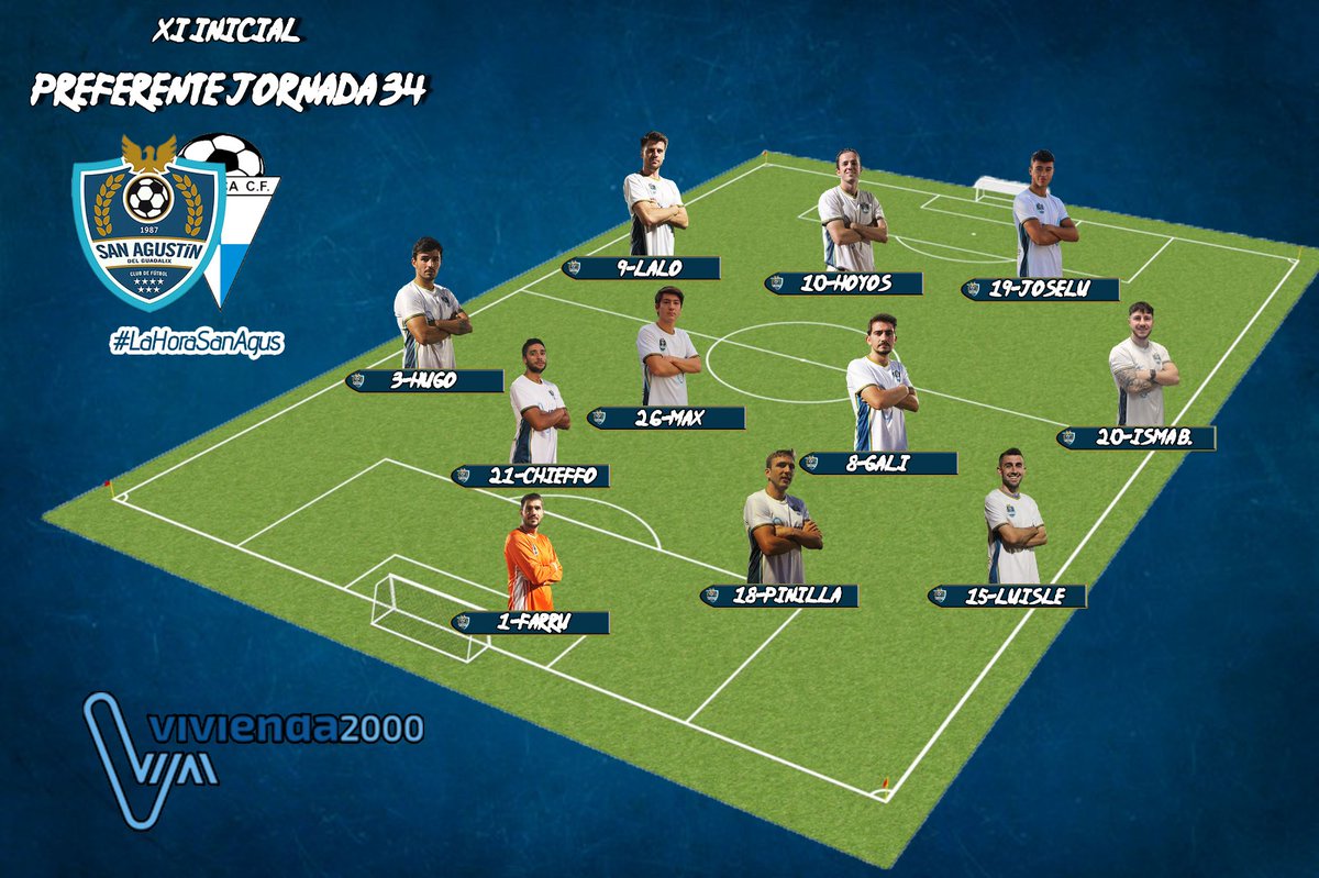 CF_SanAgustin's tweet image. Primer Equipo

⏰ 1

Arranca el último partido de la temporada

@CF_SanAgustin 0-0 @AravacaCF_

#LaHoraSanAgus