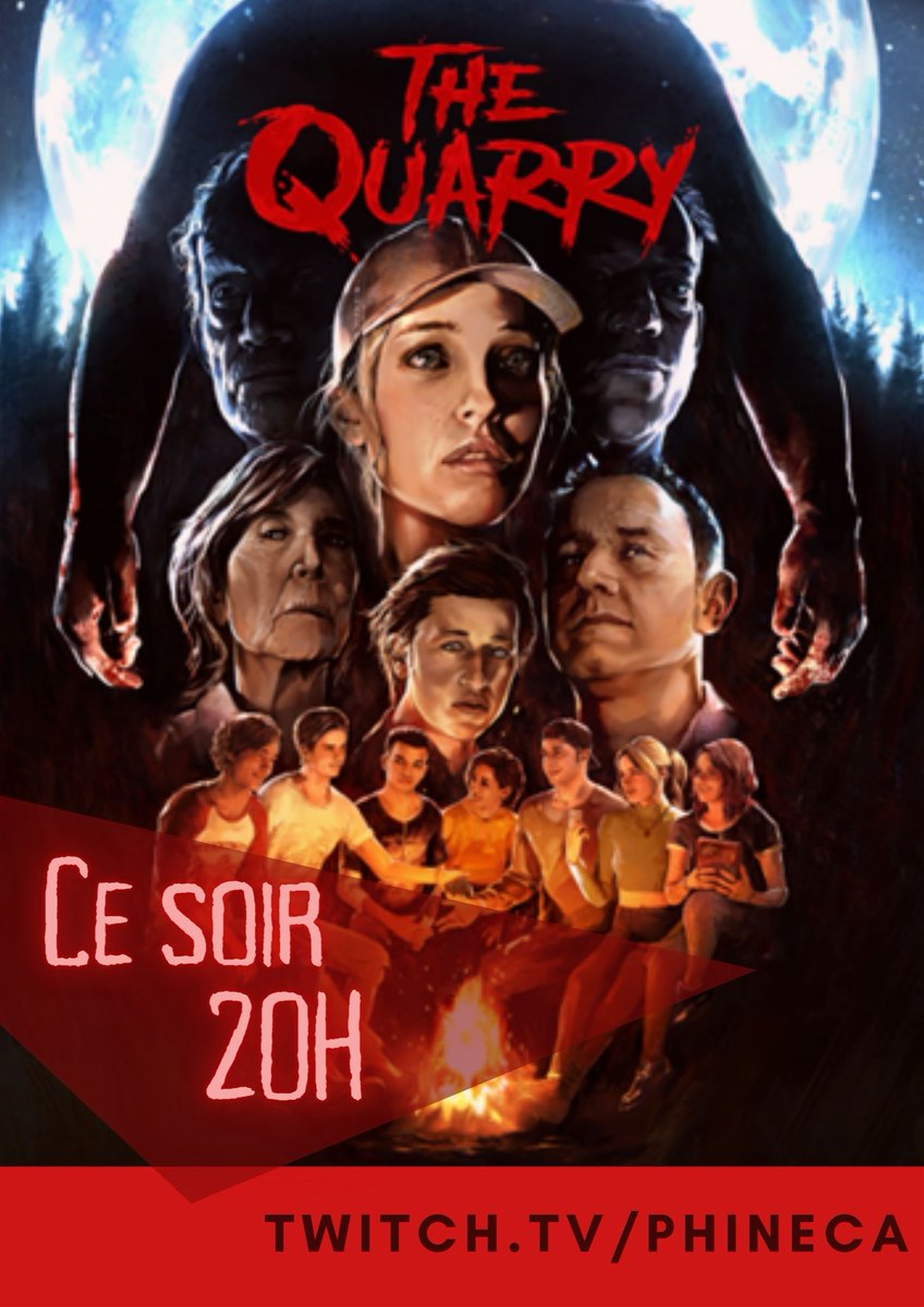 Phineca1's tweet photo. Hey la compagnie !
Il est temps de reprendre les Let's Play narratif et quoi de mieux que de trembler d'horreur!
Ce soir, 20h, on se retrouvera pour le début de notre aventure sur #TheQuarry !
#stream #twitchfr #smallstreamer #twitchaffiliate @promo_streams @RTStreamee https://t.co/QcpjeKIKhw