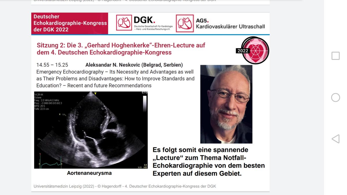 Live is better than online!!! Wichtige Themen am 24. Juni 2022 auf dem Deutschen Echokardiographie Kongress der DGK in Leipzig. Session 2: Notfall Echo. Anmeldung echokardiographie-leipzig.de #echofirst #echoDGK22