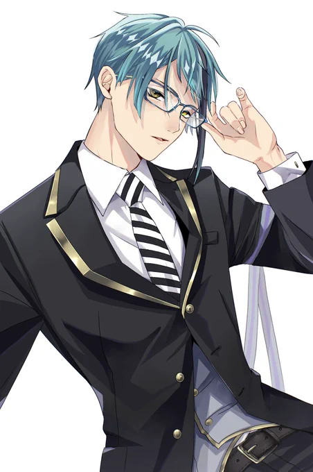 #ツイステファンアート
変身薬が切れ始めると、深海に適応した人魚に戻るため…視力が悪くなったり?? 
