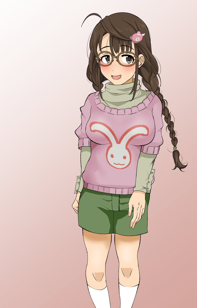 完全な描き下ろしは間に合わなそうなのでこないだの表紙絵を少し直して奥山沙織さんお誕生日おめでとう!! 