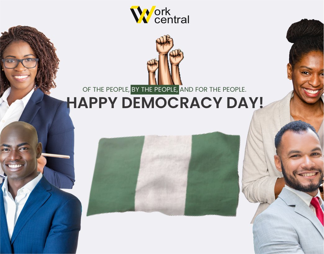 workcentralng's tweet image. Happy Democracy Day!
To growing and looking forward to a better Nigeria.

Cheers to the holiday🥂

#workcentral #Happydemocracy #Democracyday2022