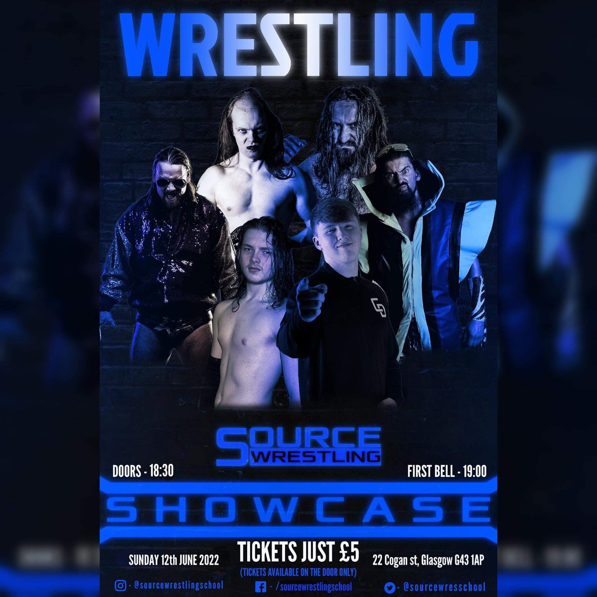 sourcewreschool's tweet photo. 📣 Tonight 📣

Doors 🚪 6pm
First match 🤼‍♂️ 7pm 

Tickets 🎟 £5 https://t.co/Ctm5G3thS7