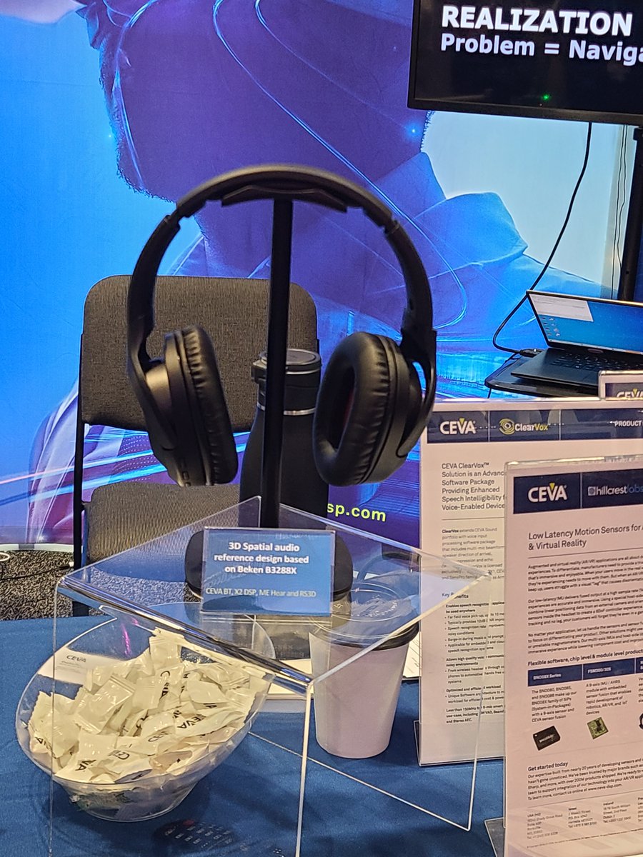CEVA_IP's tweet photo. We are excited about the #Metaverse opportunity and our team's participation at the recent AWE show in Santa Clara, during which Sagi Zohar presented the CEVA #smart_sensing and wireless connectivity IP solutions for #XR devices.
See our upcoming events > https://t.co/uECp0mQlu6 https://t.co/Puc7jvgc5N