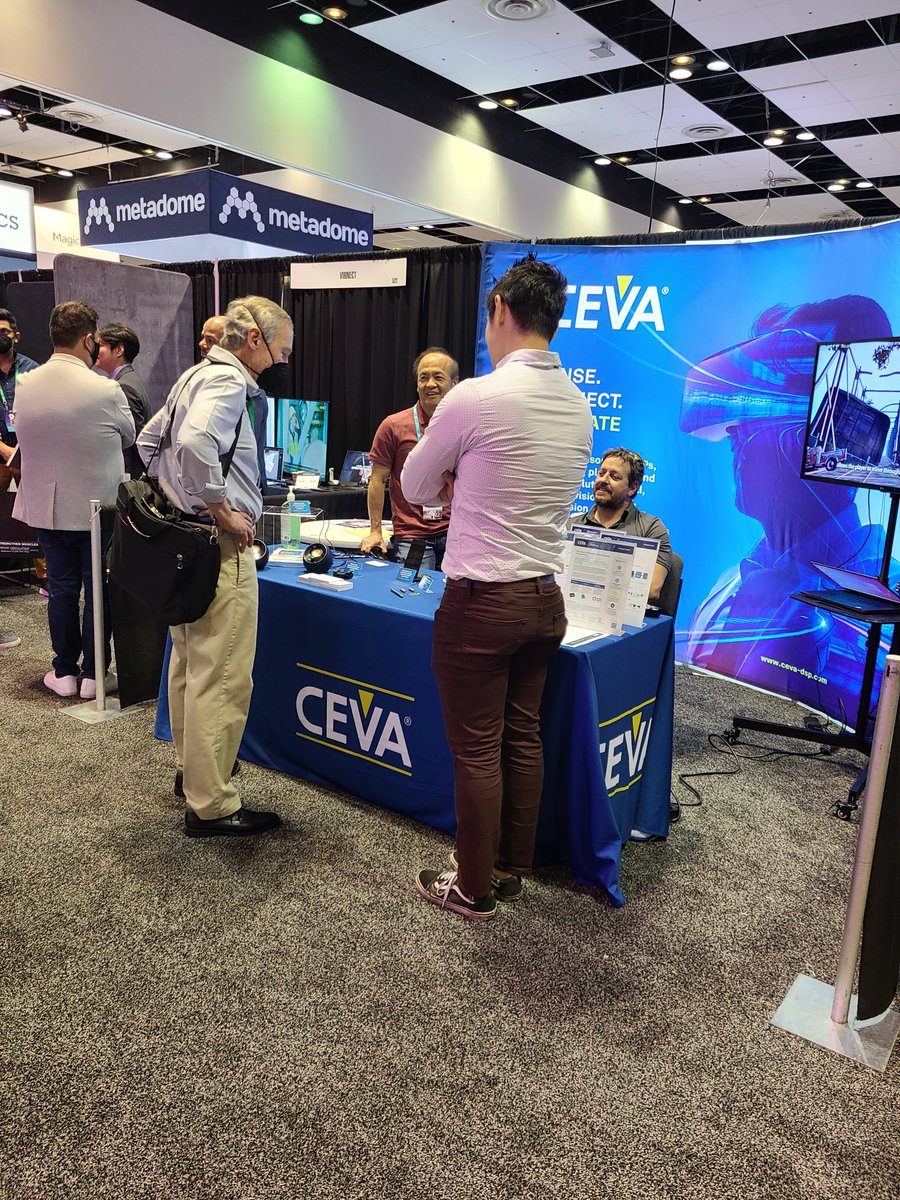 CEVA_IP's tweet photo. We are excited about the #Metaverse opportunity and our team's participation at the recent AWE show in Santa Clara, during which Sagi Zohar presented the CEVA #smart_sensing and wireless connectivity IP solutions for #XR devices.
See our upcoming events > https://t.co/uECp0mQlu6 https://t.co/Puc7jvgc5N